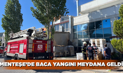 Muğla Menteşe’de kahve imalathanesinde baca yangını