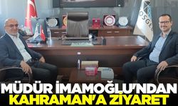 İmamoğlu, Murat Kahraman'ı makamında ziyaret etti