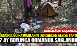 Hayvan derisinden elbise yapıp, 7 aydır ormanda saklanan hükümlü yakalandı!