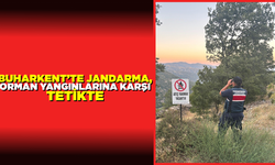 Jandarma, Buharkent’te orman yangınlarına karşı nöbette
