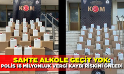 Polis, 8.8 ton sahte alkol ele geçirerek 18 milyon TL’lik vergi kaybını önledi