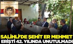 Salihli'de Şehit Er Mehmet Erişti unutulmadı