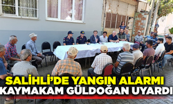 Kaymakam Güldoğan'dan vatandaşlara yangın konusunda uyarı