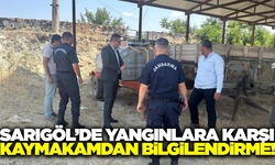 Sarıgöl'de yangın tedbirlerini yerinde inceledi