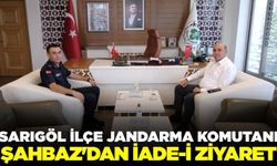 Sarıgöl İlçe Jandarma komutanı Şahbaz'dan iade-i ziyaret