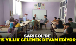 Sarıgöl’de Kur’an Kursunda 15 Yıllık gelenek devam ediyor