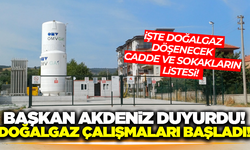 Sarıgöl'de doğalgaz çalışmaları yeniden başladı!