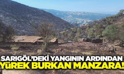 Sarıgöl'deki yangında acı manzara: Geriye küle dönmüş evler ve tarlalar kaldı