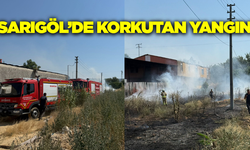 Sarıgöl'deki ot yangını işletmeye sıçradı
