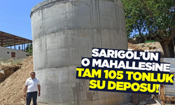 Sarıgöl'ün o mahallesine tam 105 tonluk su deposu!