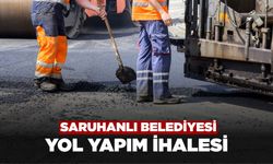 Saruhanlı Belediyesi asfalt yol ve tretuvar yaptıracak