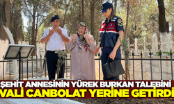 Şehit annesinin yürek burkan talebi karşılık buldu