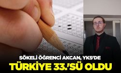 Aydınlı öğrenci YKS sınavında Türkiye 33.'sü oldu