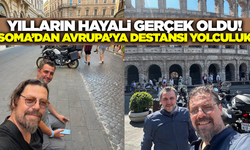 Soma'dan Avrupa'ya Destansı Yolculuk: Çocukluk Arkadaşları Motosikletle 6 Ülke Gezdi!