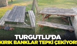 Turgutlu'da Kırık Banklar Tepki Çekiyor