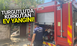 Turgutlu'da çıkan ev yangını paniğe neden oldu