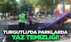 Turgutlu'da parklarla kapsamlı temizlik!