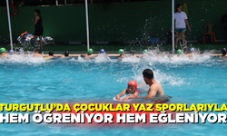 Turgutlu'da yaz spor okullarıyla çocuklar hem eğleniyor hem öğreniyor