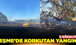 Uşak'ta korkutan yangın! 2 gözaltı