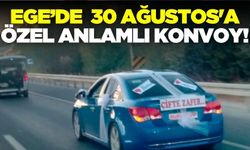Ege'deki düğün konvoyu düğün konvoyu görenleri şaşırttı!