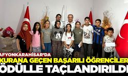 Afyonkarahisar'da Kur’an-ı Kerim’e geçen başarılı öğrencilere ödül verildi