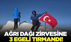 3 Egeli, Ağrı Dağı zirvesine tırmandı