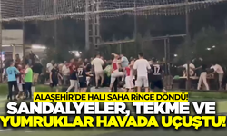 Alaşehir'de final maçında taraftarlar birbirine girdi!