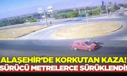 Alaşehir'de otomobil ve motosiklet çarpıştı: 1 yaralı