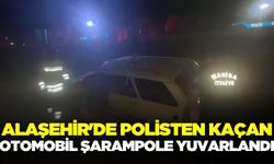 Alaşehir’de otomobil şarampole yuvarlandı!