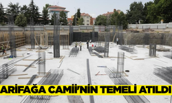 Tavşanlı Arifağa Camii'nin temeli dualarla atıldı