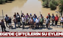 Aydın’da çiftçilerden su eylemi: Adaletli paylaşım istiyoruz