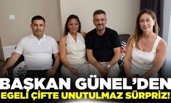Başkan Günel, Canlı çiftine unutulmaz bir an yaşattı