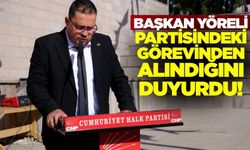 Başkan Yöreli, partisindeki görevinden alındığını açıkladı
