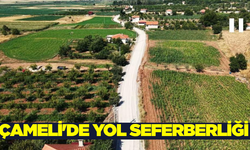 Çameli'de asfalt çalışmaları devam ediyor