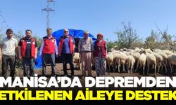 Depremden etkilenen Manisalı aileye anlamlı destek