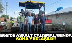 Ege'de Sıcak asfalt yapım çalışmalarında sona gelindi