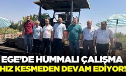 Ege'de asfalt çalışmaları hız kesmeden devam ediyor!