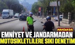 Manisa'da motosikletlilere sıkı denetim!