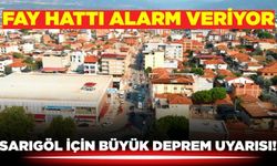 Sarıgöl'ü tehdit eden fay hattı alarm veriyor!