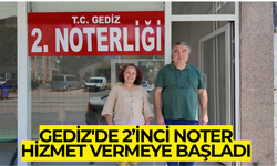 Gediz'de yoğunluk talebiyle 2. noterlik açıldı