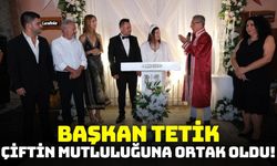 Ege'de mutlu an: Genç çiftin nikahını Başkan Tetik kıydı