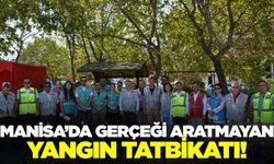 Manisa'da gerçeğini aratmayan tatbikat!