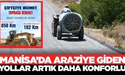 İlçede tarım arazilerinin yolları artık daha konforlu
