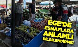 Egeli esnaflar ekipler tarafından uyarıldı!