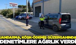 Köşk-Ödemiş yolunda jandarma denetimleri sıklaştı