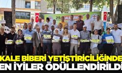 Denizli'de en iyi Kale biberi yetiştiriciler ödüllendirildi