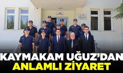Kaymakam Uğuz, jandarma karakolunu ziyaret etti