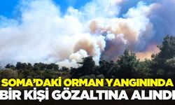 Soma'daki orman yangınında bir kişi gözaltına alındı!