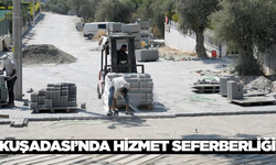 Kuşadası'nda üstyapı çalışmaları hız kesmiyor
