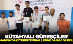 Kütahya güreş takımı, Manisa'daki Türkiye Finallerine damga vurdu